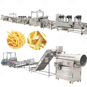 Fully Automatic Frites Surgeler Processing Plant Frozen French Fries ...