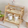Small double-layer storage shelf - older model
