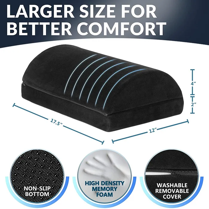 Wholesale Foot Rest Pillows for Under Desk at Work Adjustable Foam Footrest  for Office & Home Leg Rest Pillow - China Cooling Pillow and Best Cooling  Pillow price