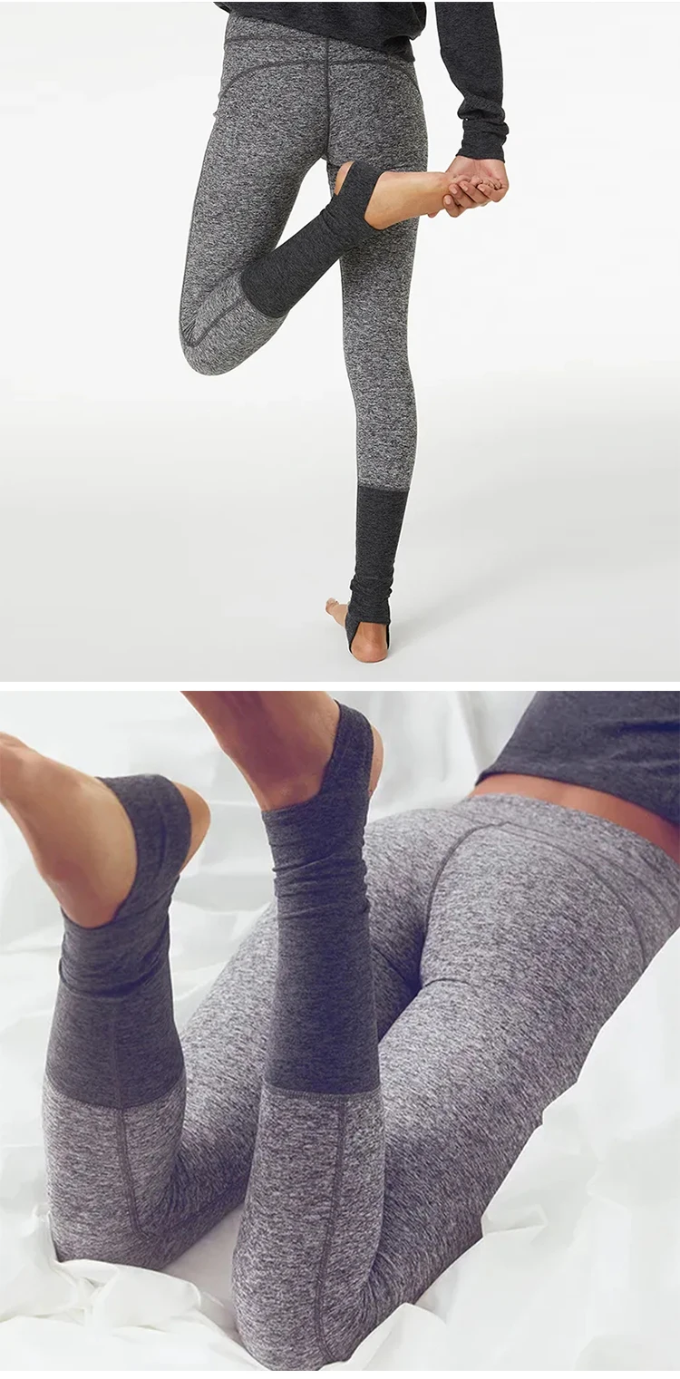 skin friendly stretchy women stirrup leggings