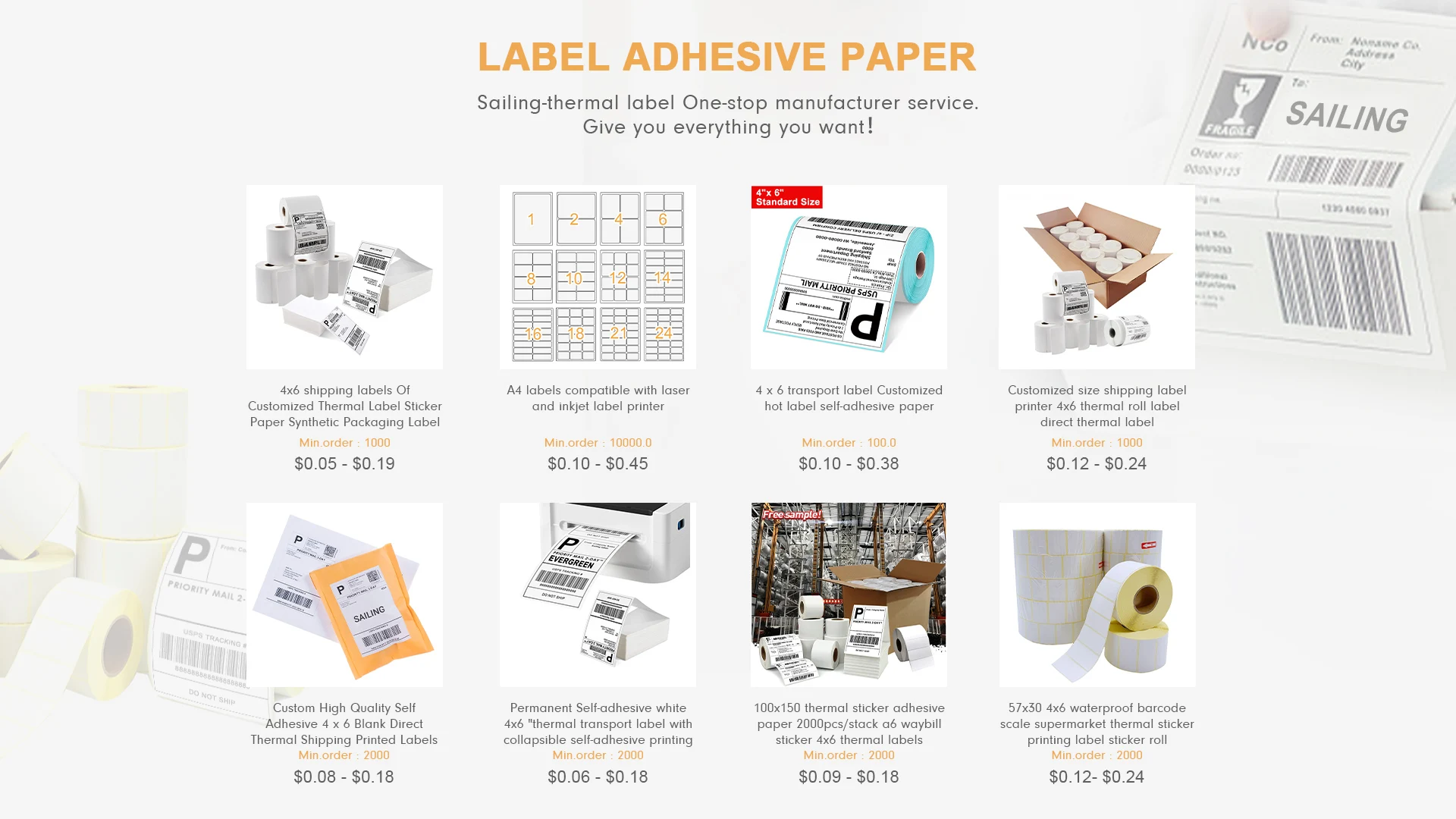 Shenzhen Sailing Paper Co., Ltd. Thermal Paper, Receipt Paper