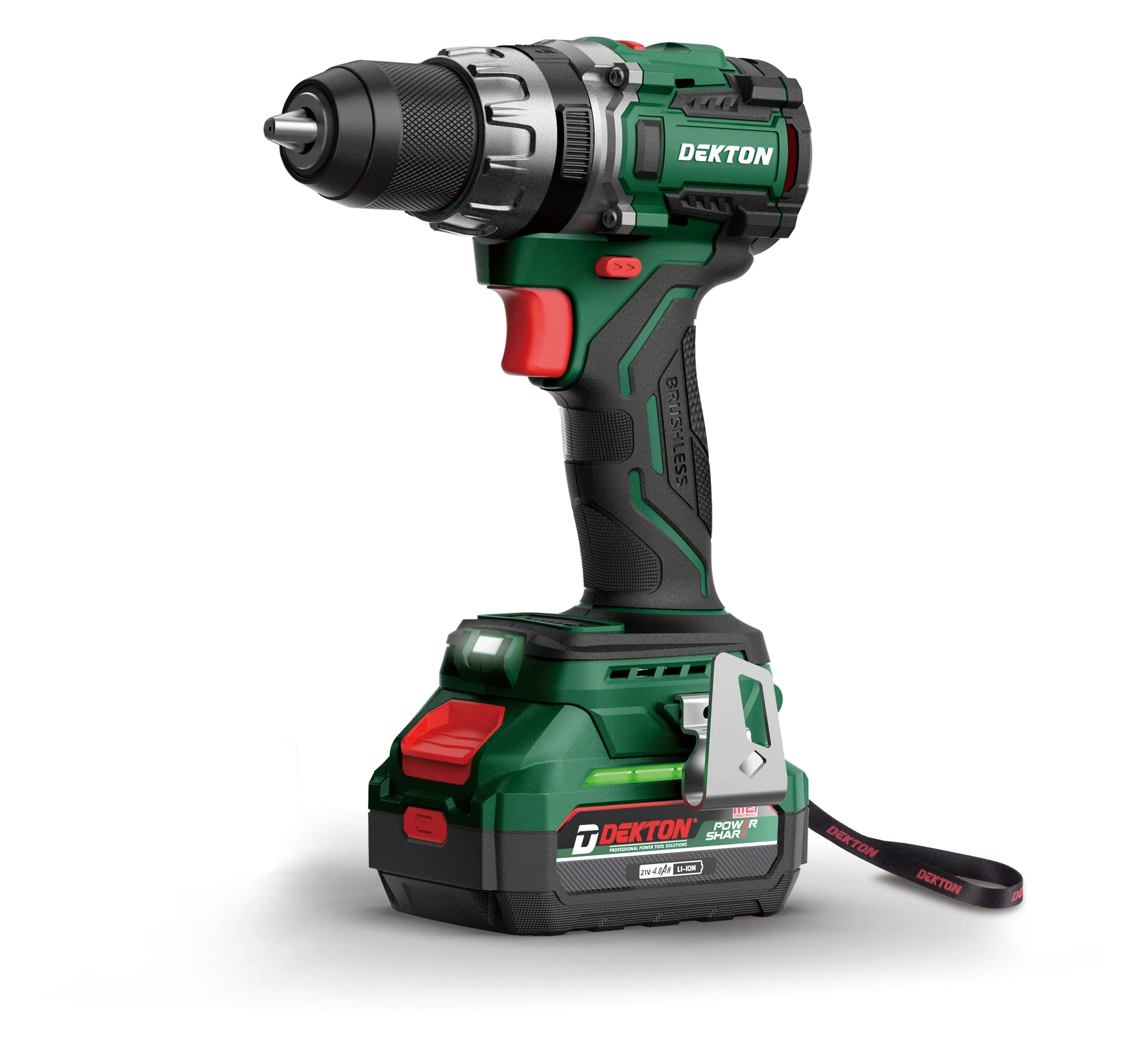 Dekton-C3221 20V Cordless Tools Brushless Motor Cordless Drill Set- 85Nm Dual Speed C/W Lithium Ion Batteries