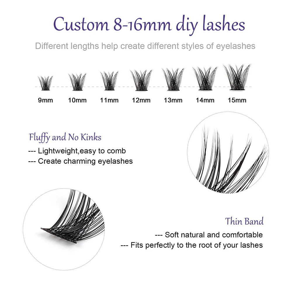 Diy Lash Extension Kit Bond And Seal Private Label C D Curl Segment ...