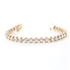 Pulsera de oro de 10 quilates con diamantes cultivados en laboratorio