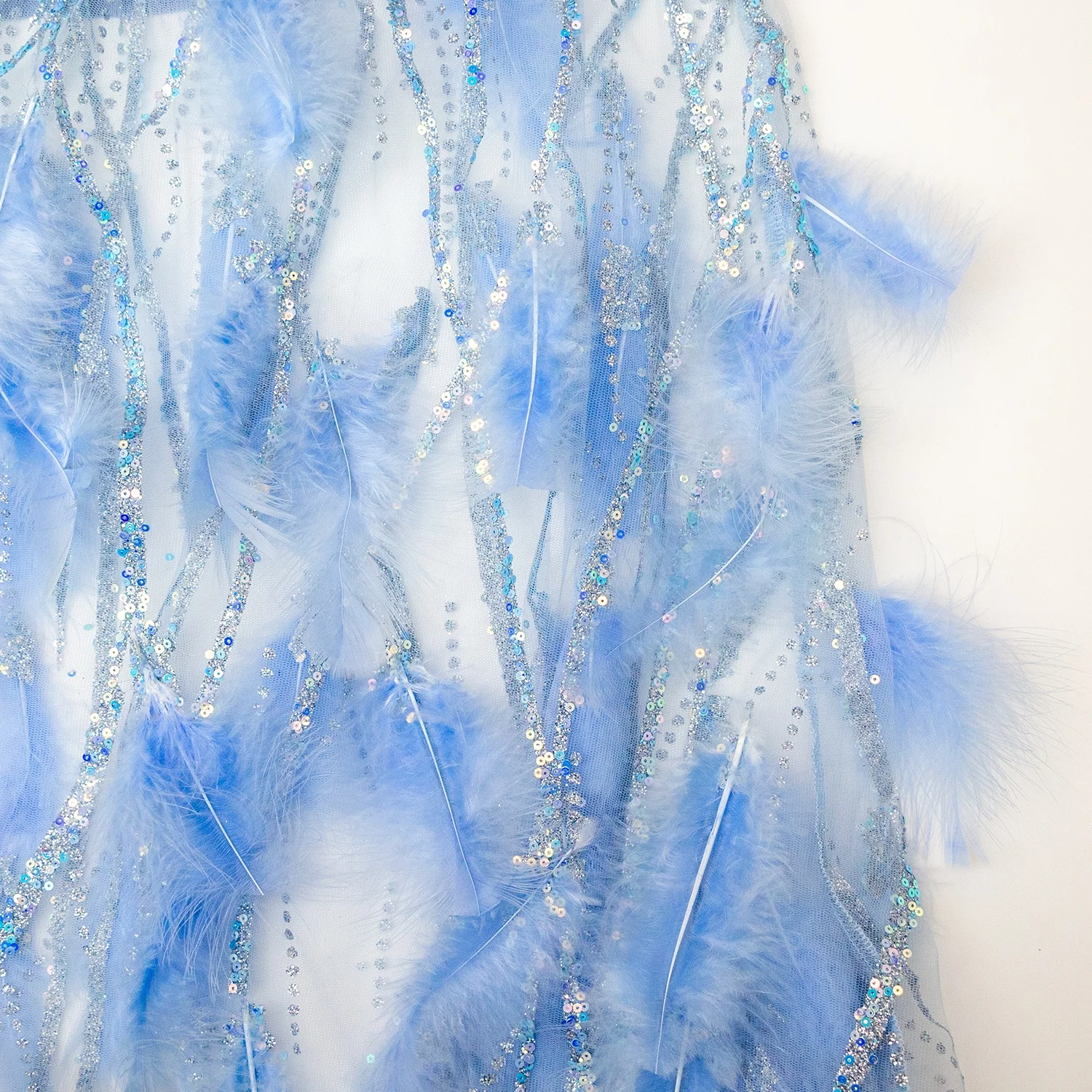 Custom High End Premium Chic Evening Haute Couture Dresses Luxury Elegant Feather Fringe Hem Sleeveless Bodycon Knit Dress