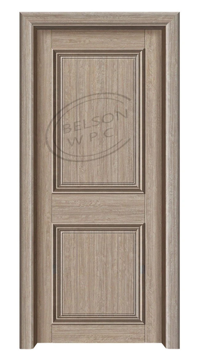 Modern Design Belson Factory Direct WPC PVC Foam Assembled Door Waterproof with Finished Surface