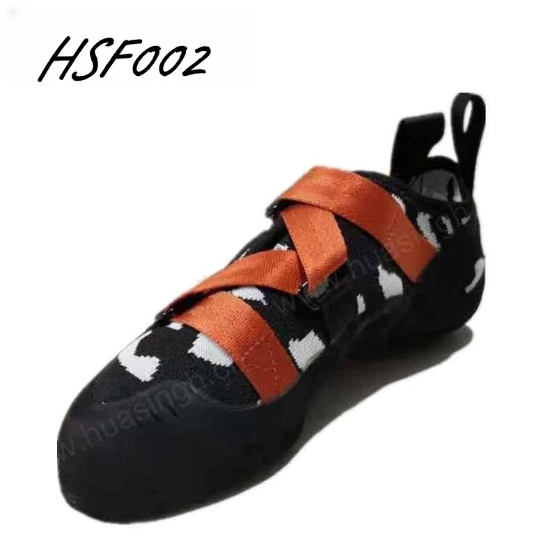 LXG,US Market Popular Magic Tape Design Black Hiking Shoes  Outdoor Training slip Proof Rubber Outsole Climbing Shoes HSF002