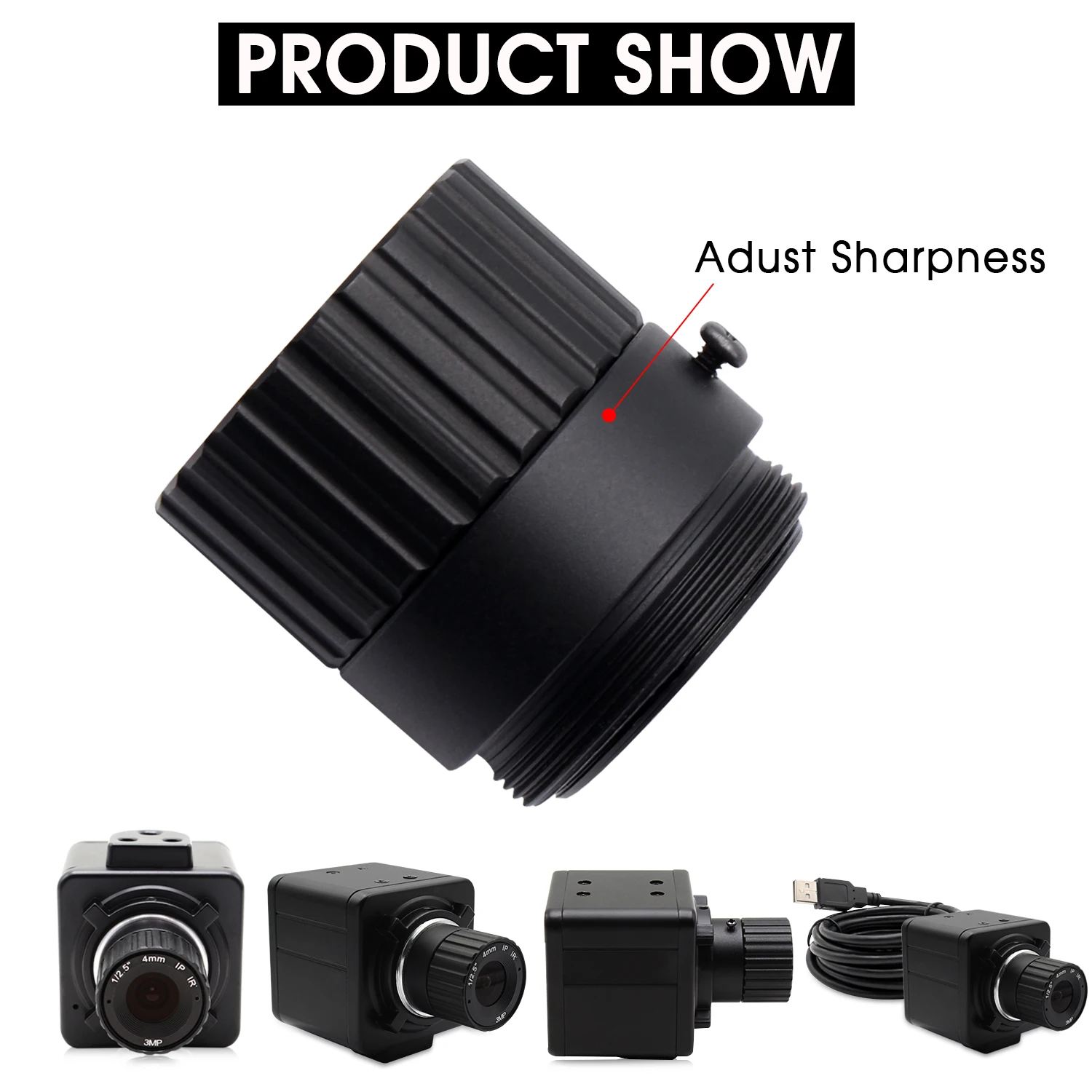 ELP HD 2 Megapixel CMOS AR0330 USB Web Camera 1920x1080P 30FPS CS Manual 4mm Lens Mini Security Video Camera with Microphone