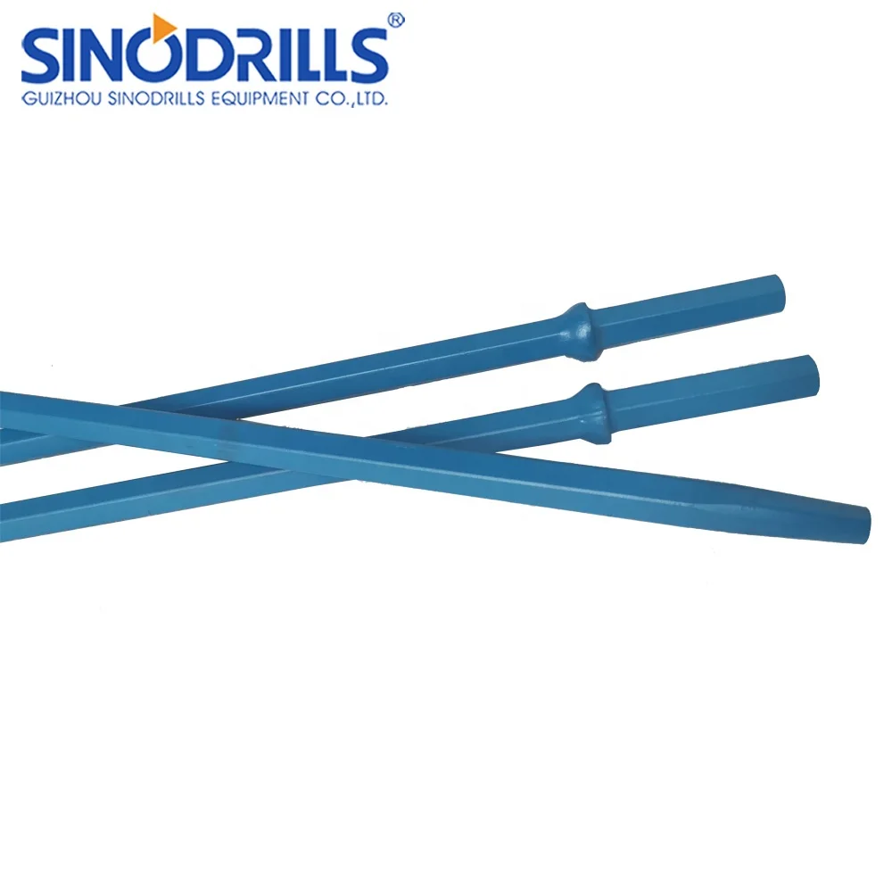 SINODRILLS Multi Function 11 Degree 4ft 8ft Tapered Mining Drill Rod for Small Hole Drilling