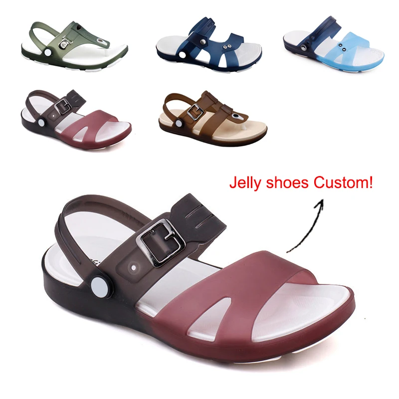 Wholesale Wholesale Fashion Beach Hot Popular Summer jelly PVC Clogs For Men  and women From m.