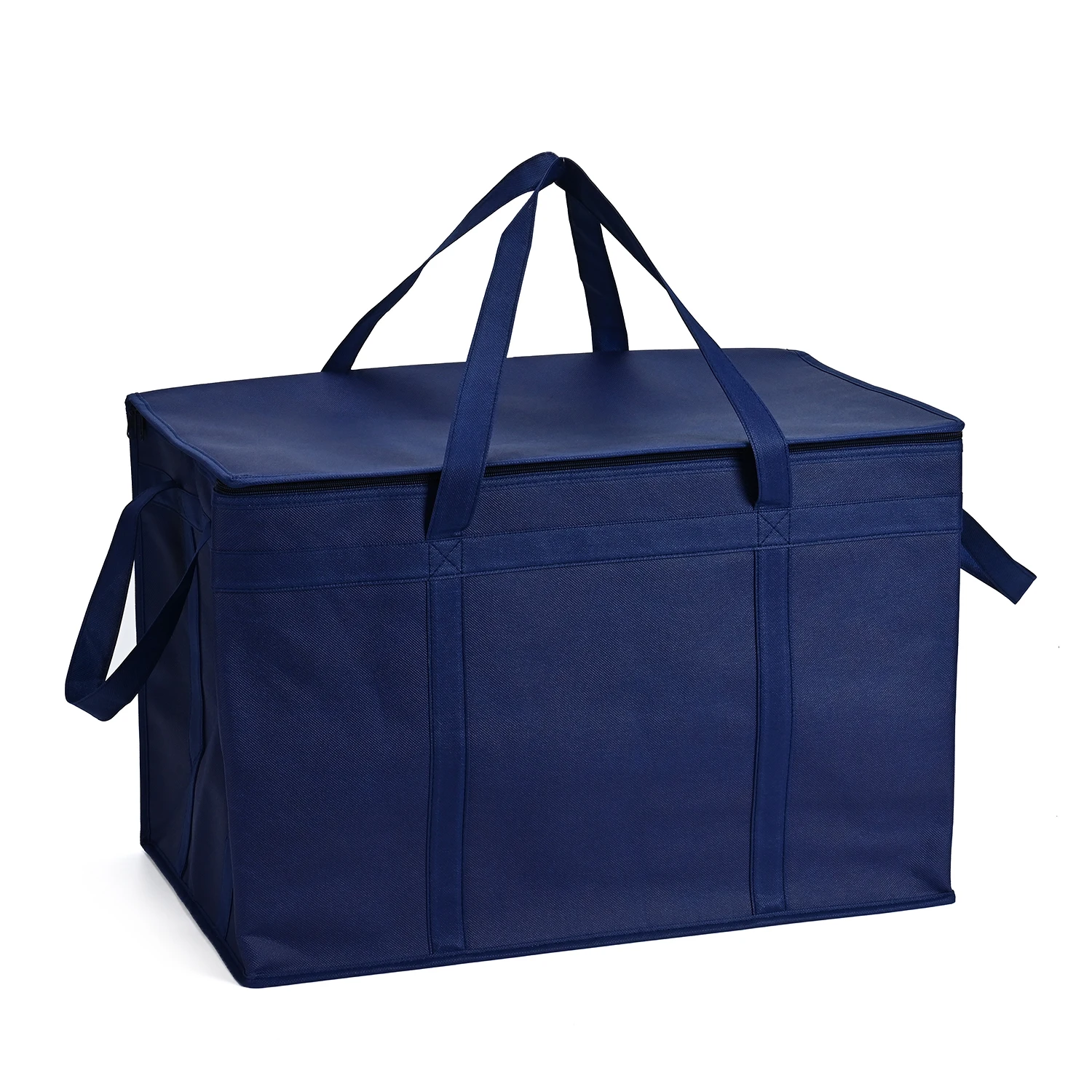 Manufacturer Customization Takeaway Insulation Cooler Bag Black Waterproof Travel Cooler Bag Non Woven Cooler Bag factory