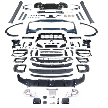 Suitable for Porsche Cayenne 9Y0.2 2024-UP Turbo GT Front and Rear bar Assembly +SD Eyebrow Door Panel Side Skirt PP Material