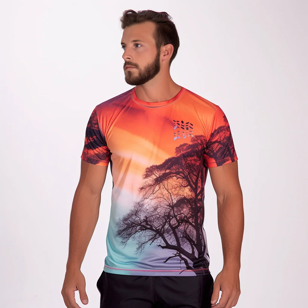 CRICKET JERSEY T SHIRT SUBLIMATION ORANGE COLOR