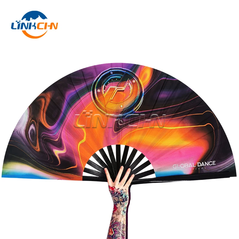 Custom Large Sublimation Fan Blank Hand Fan Printed