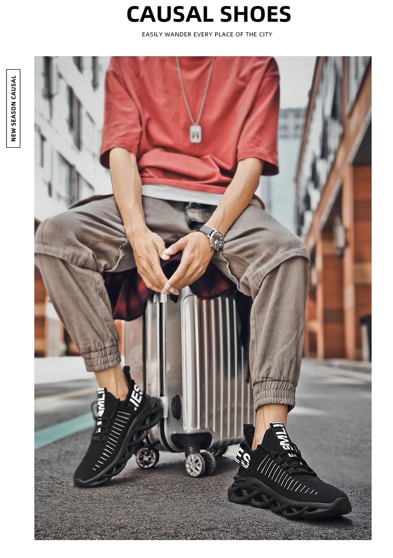 2022 Summer New Mesh Hollow Rubber Soft Sole Men's Running Shoes Buy