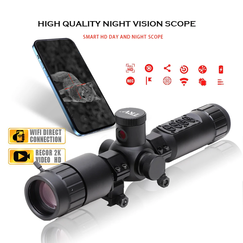 7-19X Hunting Night Vision Scope with Ranging & Video Rec