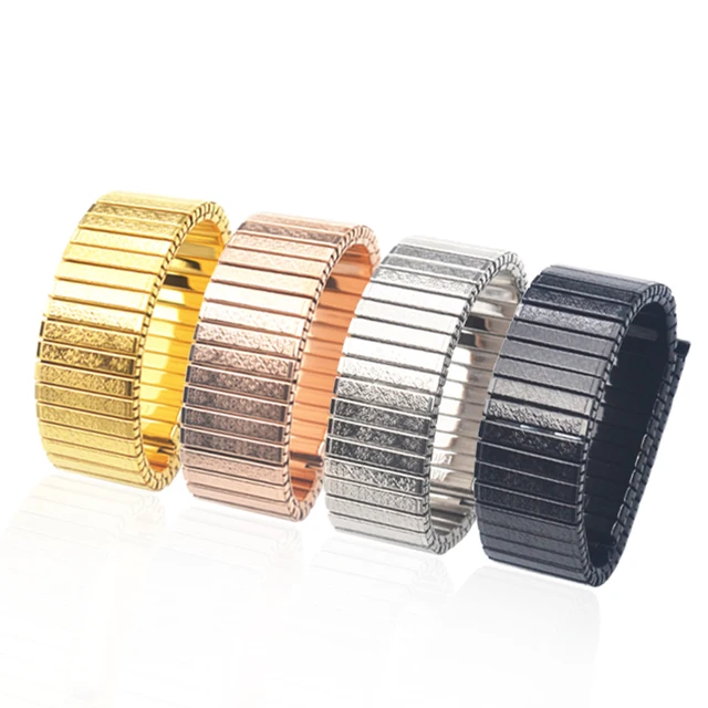 Fashionable  luxury custom stainless steel Elastic extensible stretch watch  bracelet