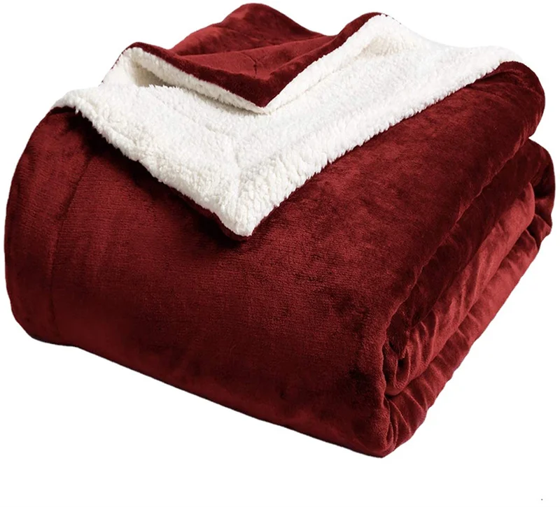 Готов к отправке, бесплатный образец, теплое мягкое одеяло из шерпы, зимнее одеяло, одеяло