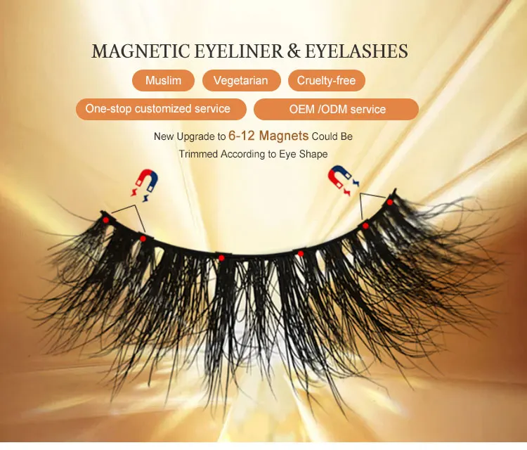 Cruelty Free Silk Eyelashes And 3d Lashes Eyeliner Clip Set Bulk