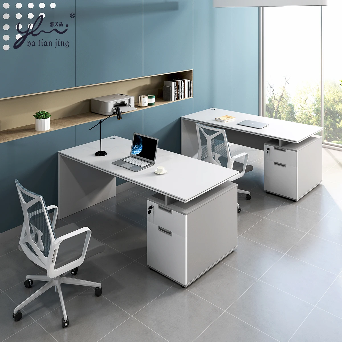 Front Desk Reception Countermodern Executive Desk Wooden Office Furniture Computer Office Gaming Tables Set Gaming Desk