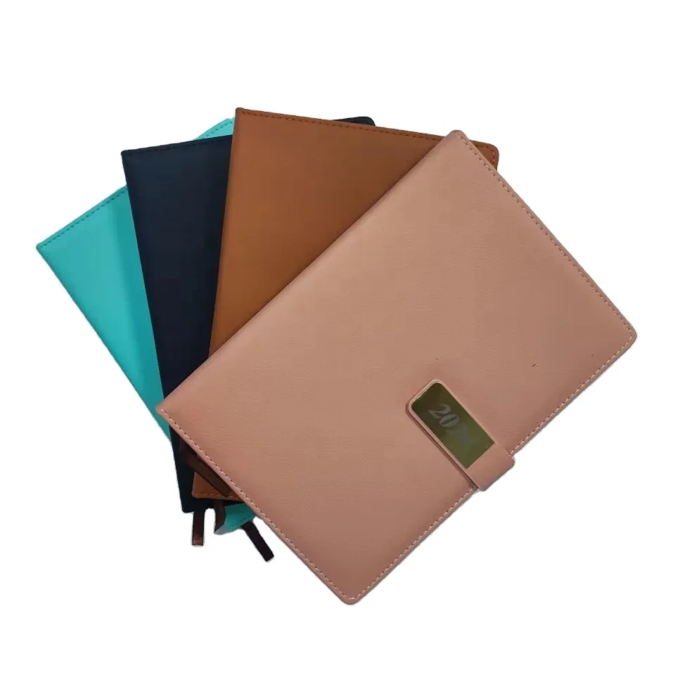 A5 B5 Business Diary 2025 with Logo Custom Leather Agenda 2025 Spanish Luxury