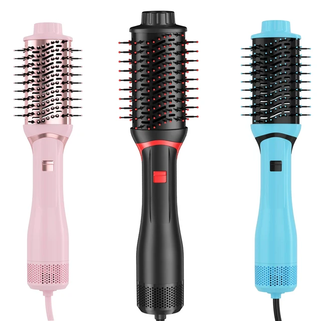 Multifunction Electric 1200W Hair Dryer Brush 4-in-1 Hot Air Comb Hot air Brush Volumizer Oval Barrel Blow Dryer Hair Brush