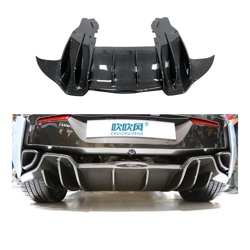 Style Dry Carbon Fiber Body Kit Rear Bumper Lip Diffuser Spoiler For Mclaren 540C / 570S / 570GT