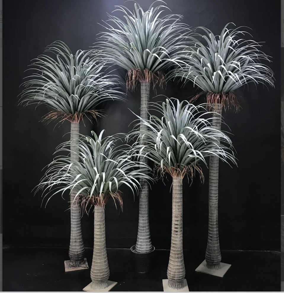 Yucca Artificial Tree with Pot for Home Decoration Durable Plastic Plant