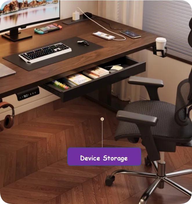 Lift Height Adjustable Stand Electric Sit Stand Desk Automatic Best Single Motor Standing Desk Electric Heavy Duty with Drawer factory