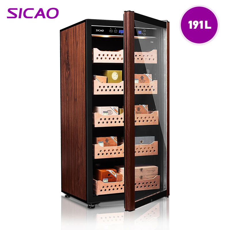 Refrigerated Humidity Refrigerator Controlled Display Humidor Quiet Operation Electric Cigar Wine Cabinet Fridge Australia