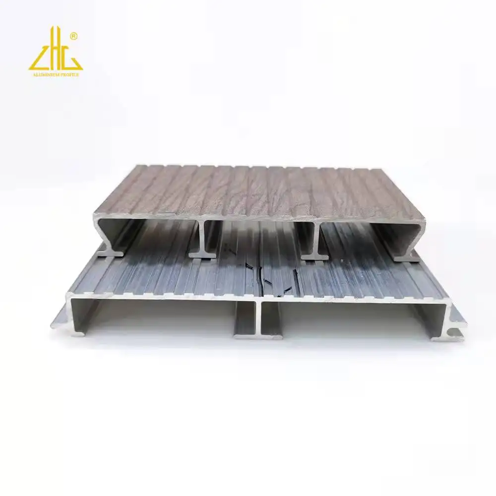 Oem Deck Board Supplier Customized Cuttable Waterproof Wood Grain Alloy