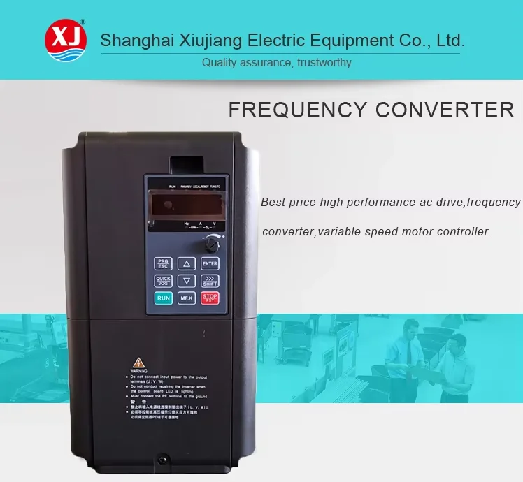 High Performance 380V Input VFD Frequency Converter 1.5KW/2.2KW Three ...