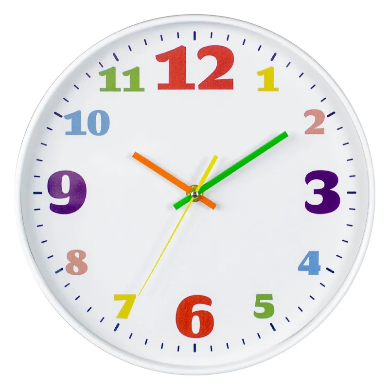 Wholesale Wholesale Home Decoration Simple Round Design 10 Inch Cheap Plastic Digital Wall Clock Customized Customized