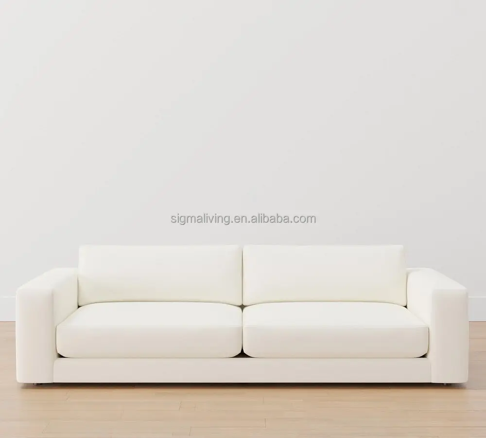 Living room sofa indoor furniture lounge square arm upholstered sofa