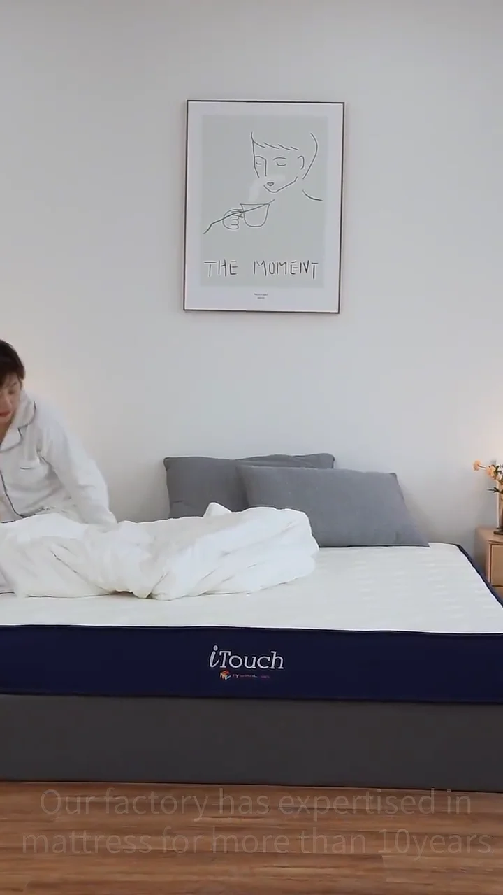 Wholesale Compressed Rolled Up Queen King Size Latex Foam Pocket Spring Bed Mattress In A Box