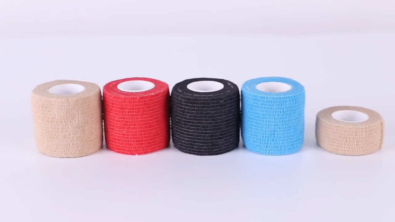 Elastic Self Adhesive Non Woven Bandage Wrap For Pets And Athletic