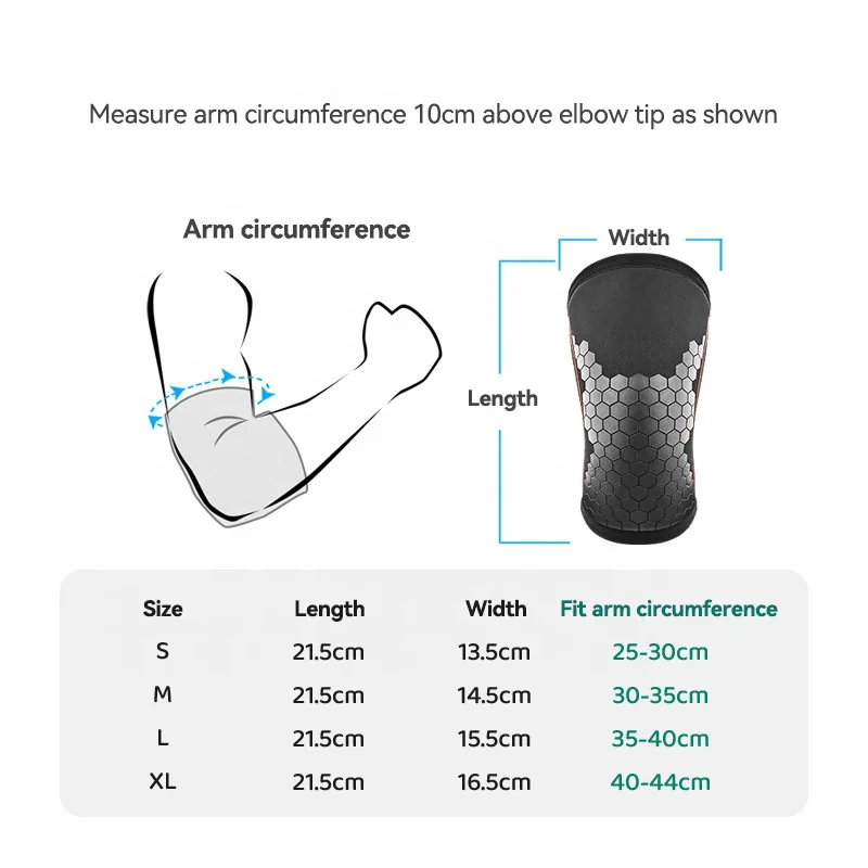 7mm SCR Neoprene Weightlifting Powerlifting Compression Elbow Support Sleeve