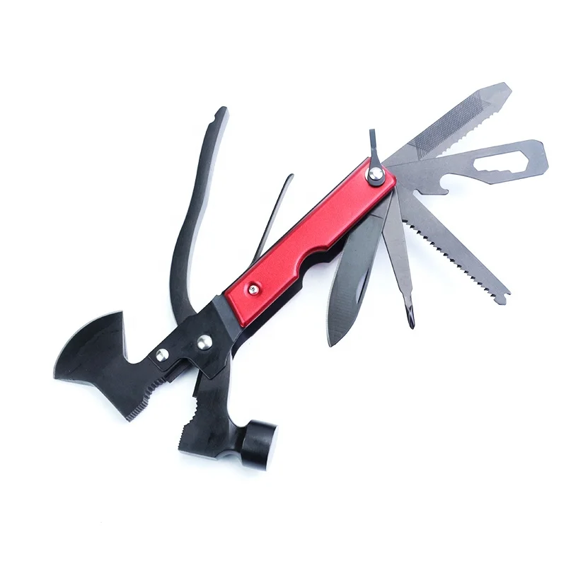 Маленький Мощный мини-молоток мультиинструмент топор из нержавеющей стали нож и пила с нейлоновым корпусом уличный инструмент для аварийного