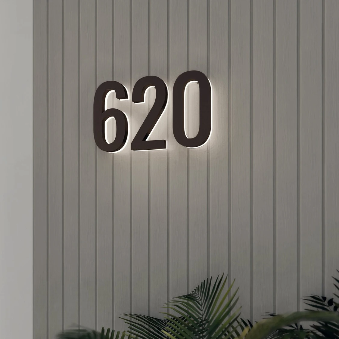 Пользовательские светодиодной подсветкой номера электронный свет 8 дюймов современный дом адрес