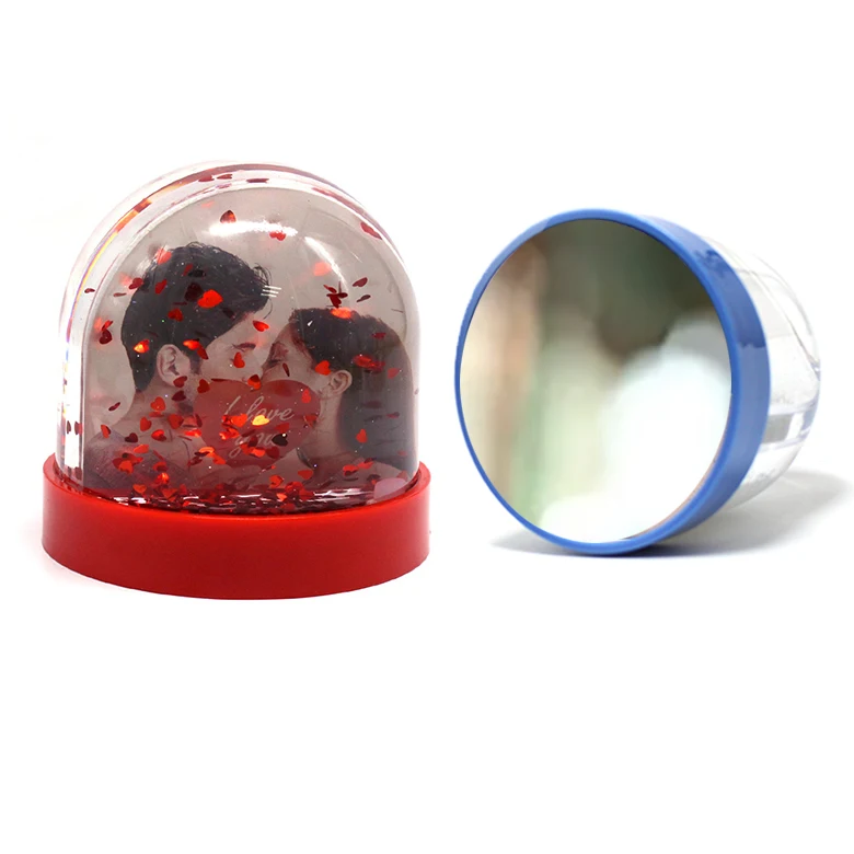 Plastic Snow Globe With Frame Snow Globe Photo Frame Ball Dome With ...