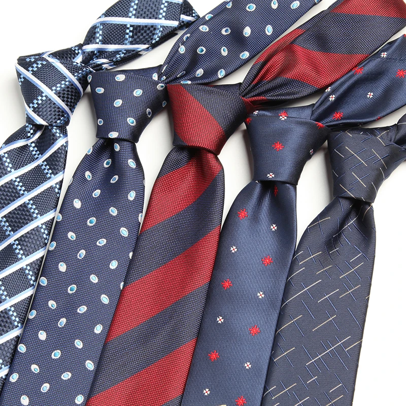 Mens Classical 6cm Men's Business Suit Various Patterns Polyester ...