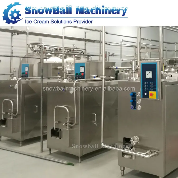 Small Scale Production Machine 50L Ice Cream Continuous Freezer for Ice Cream Plant