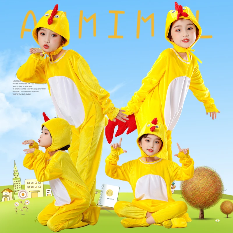 Children Animal Costumes Halloween Carnival Party Cosplay Clothes Chicken Costumes