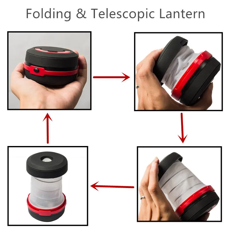 
Портативный складной телескопический мини-прожектор с ручкой, 3 режима, 1 Вт 