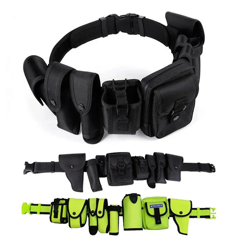 Detachable Adjustable Tactical Belts High Quality Training Hunting Accessories Security Practical Kit Duty Belt with Pocket