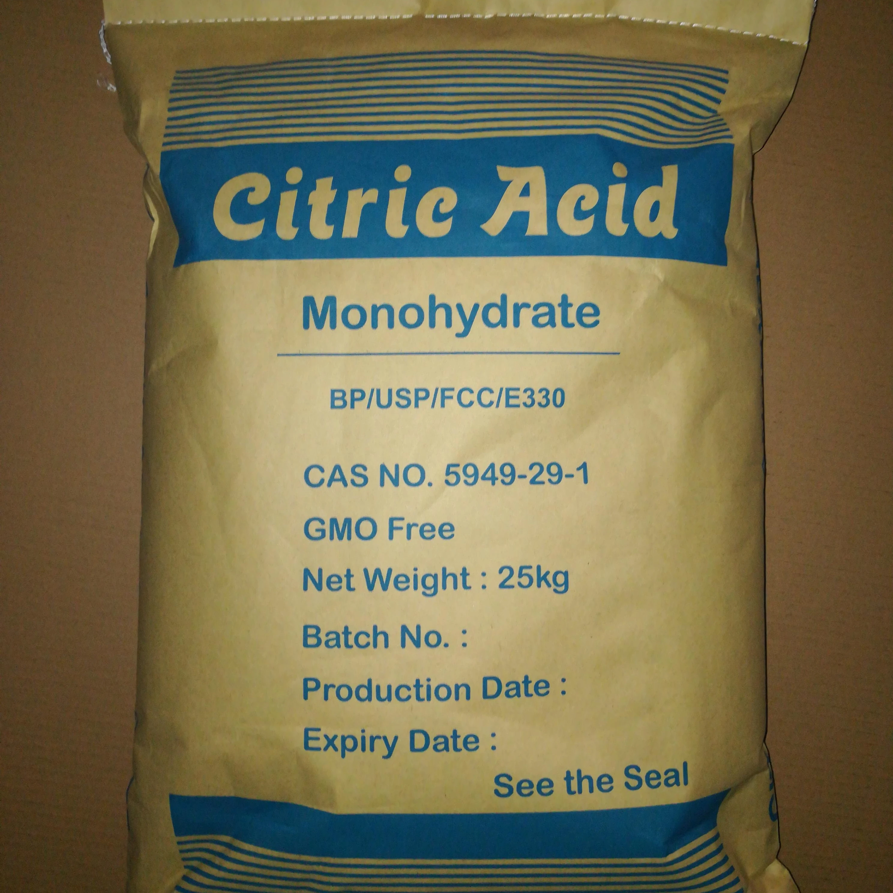 citric acid monohydrate cam ensign/ttca citric aci