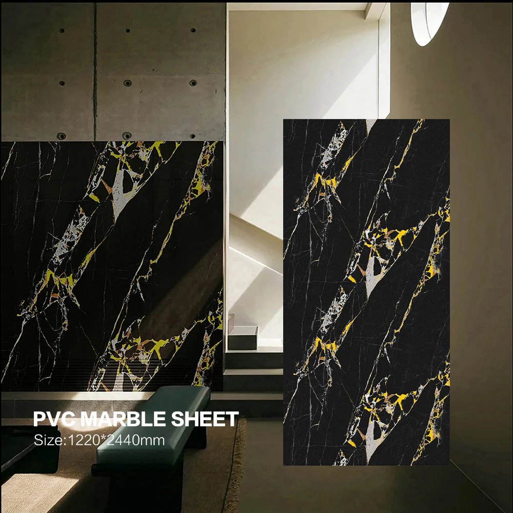 High Toughness Easy Fabricate Custom Size Polyvinyl Chloride UV Wall Panel Interior Decorative Panels