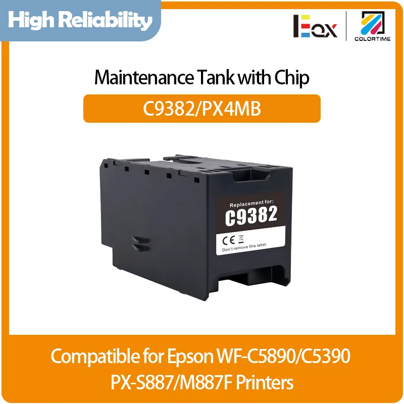 C9382 Compatible Maintenance Cartridge with chip for EPSON WorkForce Pro C5890 C5390 PX S887 M887F printer maintenance box PX4MB