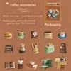 C กาแฟ ขนมขบเคี้ยว-สีขาว