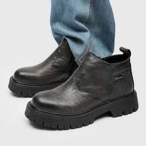 Men's for Boots Customized British Style Short Motorcycle Boots   Versatile Trendy Model